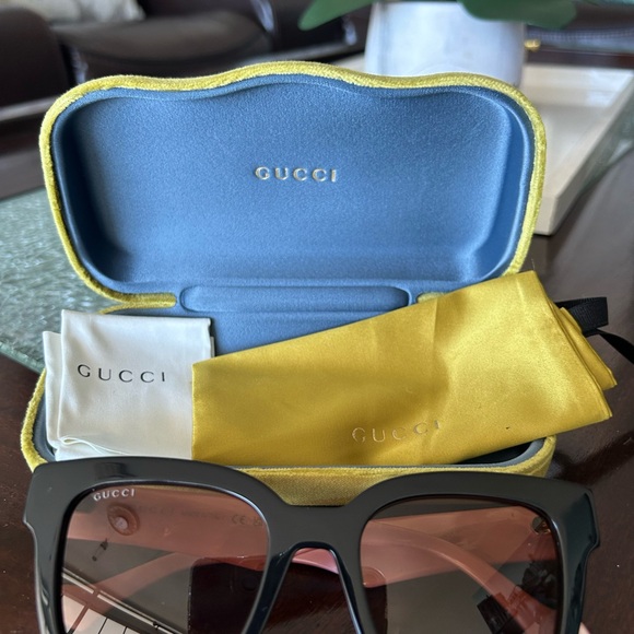 New Gucci Sunglasses light pink and brown - Picture 3 of 11